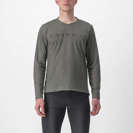 CASTELLI Hosszú ujjú kerékpáros mez nyári - TRAIL TECH 2 - szürke