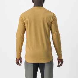 CASTELLI Hosszú ujjú kerékpáros mez nyári - TRAIL TECH 2 - sárga