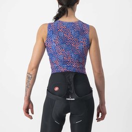CASTELLI Ujjatlan kerékpáros póló - PRO MESH 4 W LADY - kék