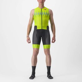 CASTELLI Kerékpáros overall - FREE SANREMO 2 - fekete/sárga