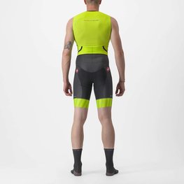 CASTELLI Kerékpáros overall - FREE SANREMO 2 - fekete/sárga