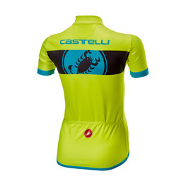 CASTELLI Rövid ujjú kerékpáros mez - FUTURE RACER KIDS - sárga
