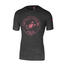 CASTELLI Rövid ujjú kerékpáros póló - ARMANDO - rózsaszín/szürke