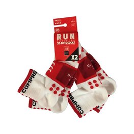 COMPRESSPORT Klasszikus kerékpáros zokni - TRAINING - fehér