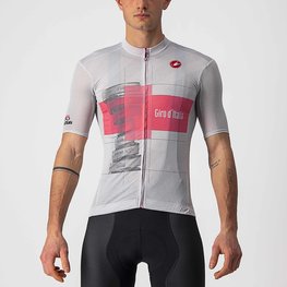 CASTELLI Rövid ujjú kerékpáros mez - GIRO D'ITALIA 2021 - rózsaszín/fehér