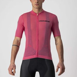 CASTELLI Rövid ujjú kerékpáros mez - GIRO '21 MAGLIA ROSA - rózsaszín
