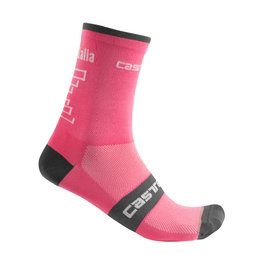 CASTELLI Klasszikus kerékpáros zokni - GIRO 2019  - rózsaszín