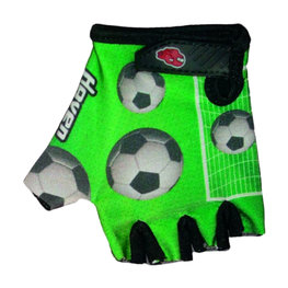 HAVEN Kerékpáros kesztyű rövid ujjal - DREAM KIDS - zöld/fehér/fekete