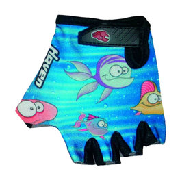 HAVEN Kerékpáros kesztyű rövid ujjal - DREAM KIDS - fekete/kék