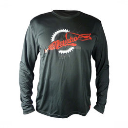 HAVEN Hosszú ujjú kerékpáros mez nyári - NAVAHO LONG MTB - fekete/piros