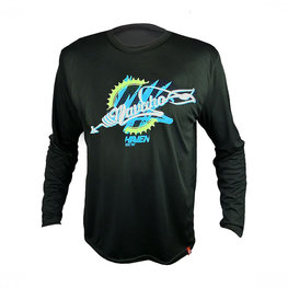 HAVEN Hosszú ujjú kerékpáros mez nyári - NAVAHO LONG MTB - fehér/fekete