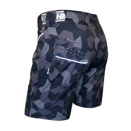 HAVEN Rövid kerékpáros nadrág kantár nélkül - PEARL NEO LADY - fekete/rózsaszín