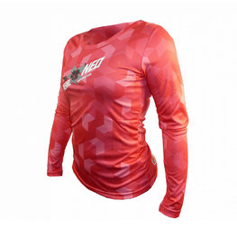 HAVEN Hosszú ujjú kerékpáros mez nyári - PEARL NEO LONG LADY - rózsaszín