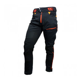 HAVEN Hosszú kerékpáros nadrág kantár nélkül - SINGLETRAIL LONG - piros/fekete