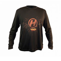 HAVEN Hosszú ujjú kerékpáros mez nyári - NAVAHO LONG II - fekete/piros