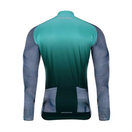 HOLOKOLO Hosszú ujjú kerékpáros mez - PURIST WINTER - fekete/zöld/színes