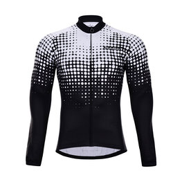 HOLOKOLO Hosszú ujjú kerékpáros mez - POLAR WINTER  - fehér/fekete