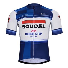 BONAVELO Rövid kerékpáros mez rövidnadrággal - SOUDAL QUICK-STEP 24 - fehér/fekete/kék