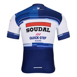 BONAVELO Rövid ujjú kerékpáros mez - SOUDAL QUICK-STEP 24 - fehér/kék
