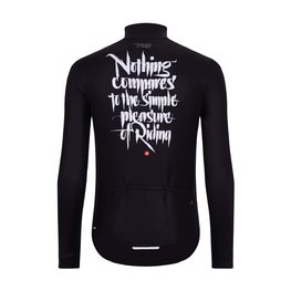 HOLOKOLO Hosszú ujjú kerékpáros mez - STREETBEAT WINTER - fehér/fekete