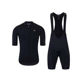 HOLOKOLO Rövid kerékpáros mez rövidnadrággal - VICTORIOUS GOLD - fekete