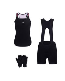 RIVANELLE Kerékpáros mega szett - SPARK - rózsaszín/fekete