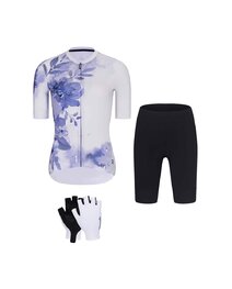 RIVANELLE Kerékpáros mega szett - FLOWERY LADY - kék/fekete/fehér