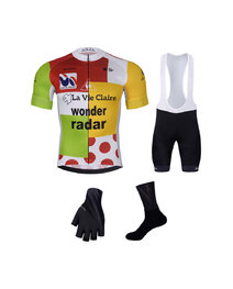 BONAVELO Kerékpáros mega szett - 1985 LA VIE CLAIRE - fekete/színes/fehér