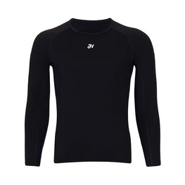 HOLOKOLO Hosszú ujjú kerékpáros póló - WINTER BASE LAYER - fekete