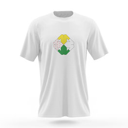 NU. BY HOLOKOLO Rövid ujjú kerékpáros póló - TOUR - fehér/színes