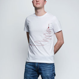 NU. BY HOLOKOLO Rövid ujjú kerékpáros póló - UP & NEVER STOP - fehér