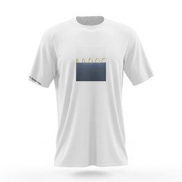 NU. BY HOLOKOLO Rövid ujjú kerékpáros póló - CURIOSITY - fehér/kék