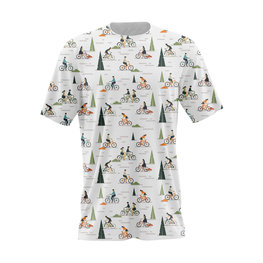 NU. BY HOLOKOLO Rövid ujjú kerékpáros póló - HEARTCORE - színes/fehér