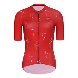 RIVANELLE Rövid kerékpáros mez rövidnadrággal - METTLE LADY  - piros/fekete