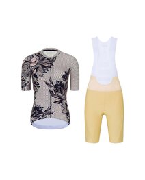 RIVANELLE Rövid kerékpáros mez rövidnadrággal - BAROC - fekete/bézs