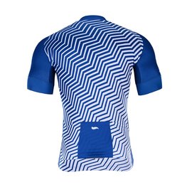 HOLOKOLO Rövid ujjú kerékpáros mez - DAYBREAK - fehér/kék