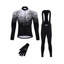 HOLOKOLO Kerékpáros mega szett - POLAR WINTER - fehér/fekete