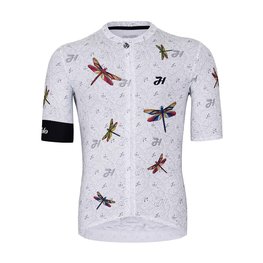 HOLOKOLO Rövid ujjú kerékpáros mez - ALIVE ELITE - fehér/színes