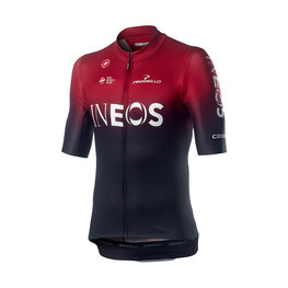 CASTELLI Rövid ujjú kerékpáros mez - TEAM INEOS 2019 - fekete/piros