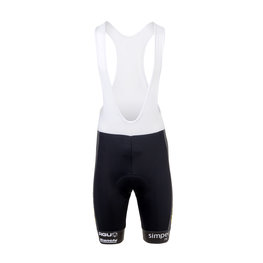 AGU Rövid kerékpáros nadrág kantárral - JUMBO-VISMA 2019 - fekete