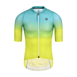 MONTON Rövid ujjú kerékpáros mez - SPACE - sárga/zöld