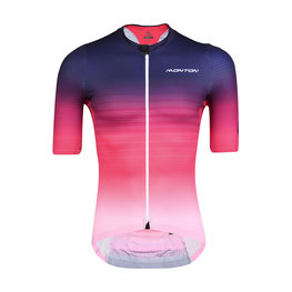 MONTON Rövid ujjú kerékpáros mez - SAIUN - fekete/piros