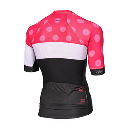 MONTON Rövid ujjú kerékpáros mez - CLIMBING FLOWER - fekete/rózsaszín