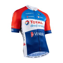 NALINI Rövid ujjú kerékpáros mez - DIRECT ENERGIE 2020 - fehér/kék/piros