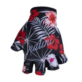 NALINI Kerékpáros kesztyű rövid ujjal - AIS LADY CIMA - piros/fekete