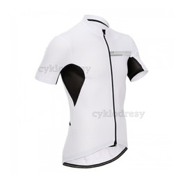 BONAVELO Rövid ujjú kerékpáros mez - CYCLING BOX - fehér