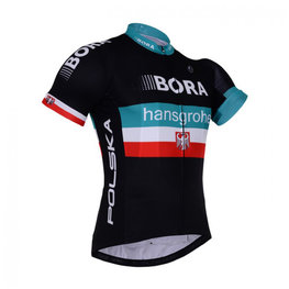 BONAVELO Rövid ujjú kerékpáros mez - BORA PRESEASON KIDS - fekete