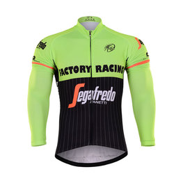 Hosszú ujjú kerékpáros mez - TREK 2017 WINTER - fekete/sárga