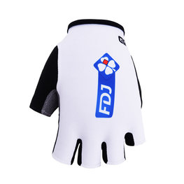 BONAVELO Kerékpáros kesztyű rövid ujjal - FDJ 2017 - fehér