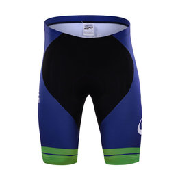 Rövid kerékpáros nadrág kantár nélkül - ORICA 2017 - fekete/zöld/kék